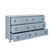 Contemporary Matthew Izzo Home Avery Light Blue Lacquer Fluted Six Drawer Chest For Sale - Image 3 of 5