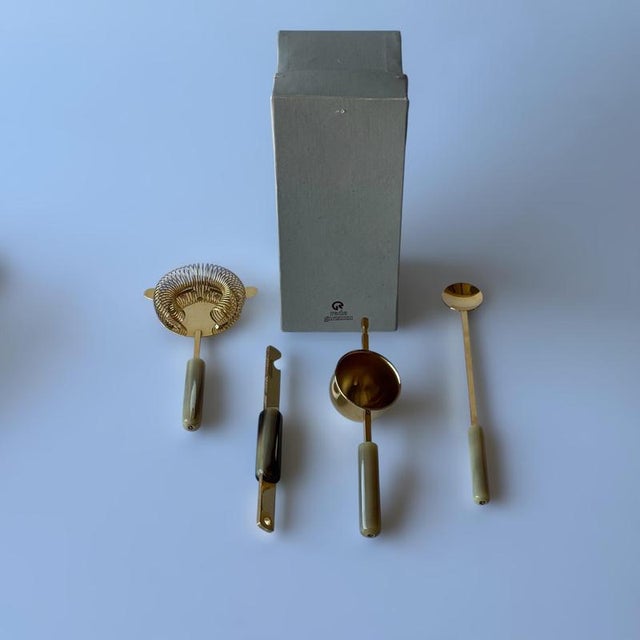 A beautiful and refined Italian cocktail set by Rede Guzzini, preserved in its original box and complete with its original...