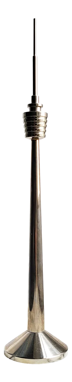Space Age Stuttgart TV Tower in Stainless Steel, 1970s