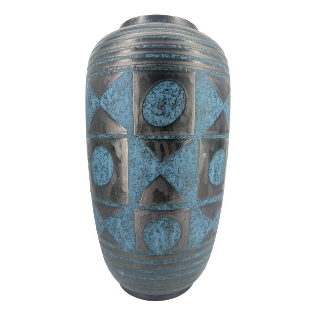 Brutalist Ankara Floor Vase by Heinz Siery for Carstens Tönnieshof, 1960s For Sale