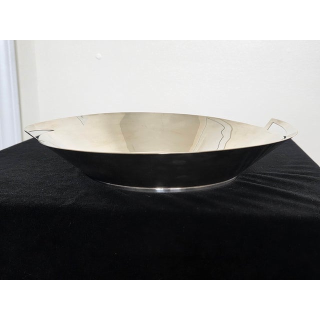Late 20th Century 1990's Modernist Silver Plate 'Lily' Bowl by Elsa Rady for Swid Powell For Sale - Image 5 of 11