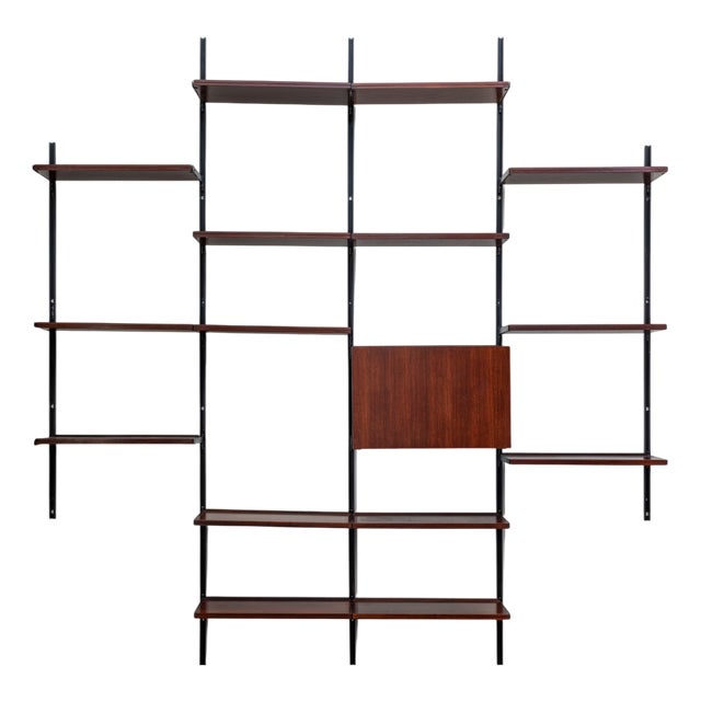 Modular Bookcase in Rosewood by Osvaldo Borsani for Tecno, 1960s For Sale