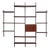 Modular Bookcase in Rosewood by Osvaldo Borsani for Tecno, 1960s For Sale