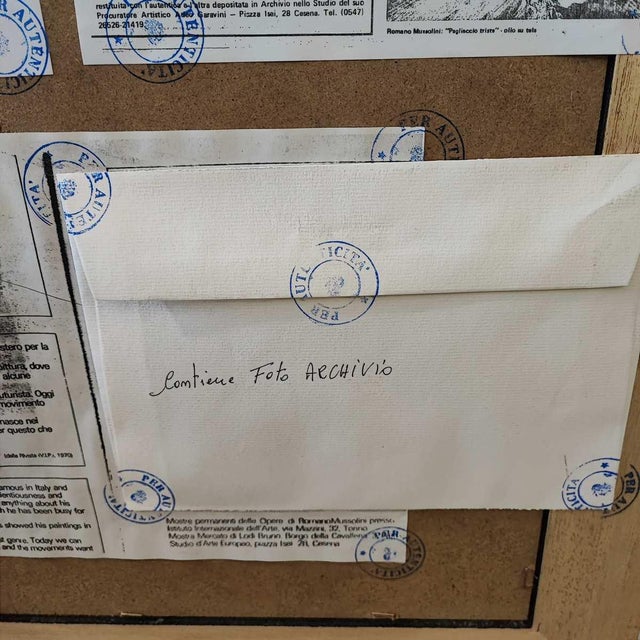 Romano Mussolini, Clown, Mixed Media, Framed For Sale - Image 10 of 15