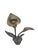 Shabby Chic Vintage Brass Lily Flower Candle Holder For Sale - Image 3 of 18