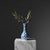 Ceramic Handmade Ceramic “Gonca” Bud Vase (25cm) White & Blue Cloud Pattern – Minimalist Single Stem Vessel For Sale - Image 7 of 7
