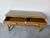 1980s Vintage Palm Beach Regency Coastal Rattan Console Table With Glass Top/ Sold For Sale - Image 5 of 12