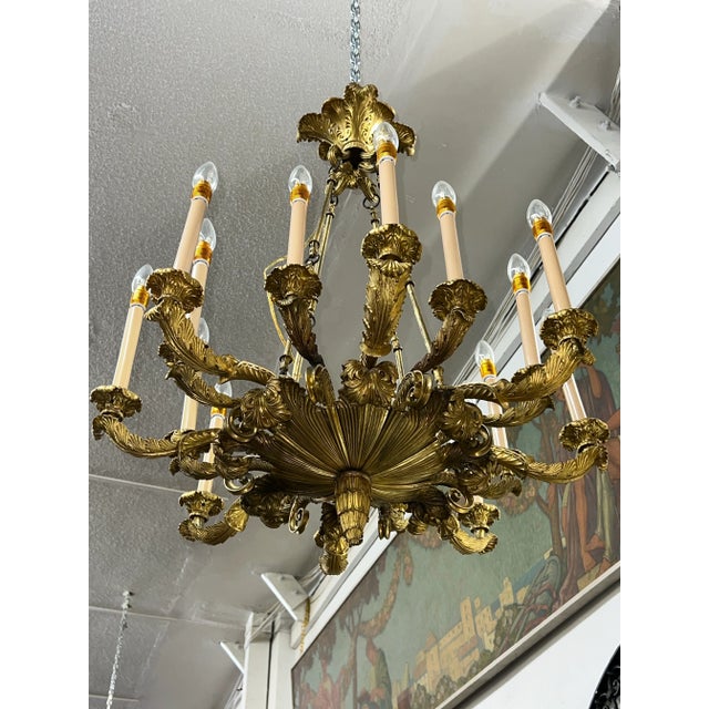 Vintage French Chandelier 16 Light For Sale - Image 12 of 12