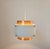 Metal Mid-Century Modern Pendant Light in the style of Jo Hammerborg, Denmark, 1970s For Sale - Image 7 of 12