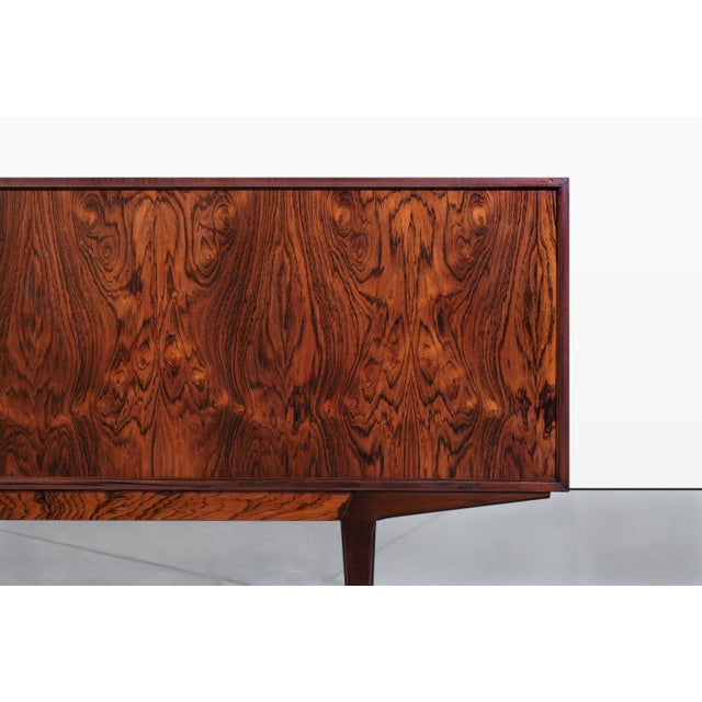 Danish Modern Brazilian Rosewood Credenza by Knud Nielsen For Sale - Image 13 of 16