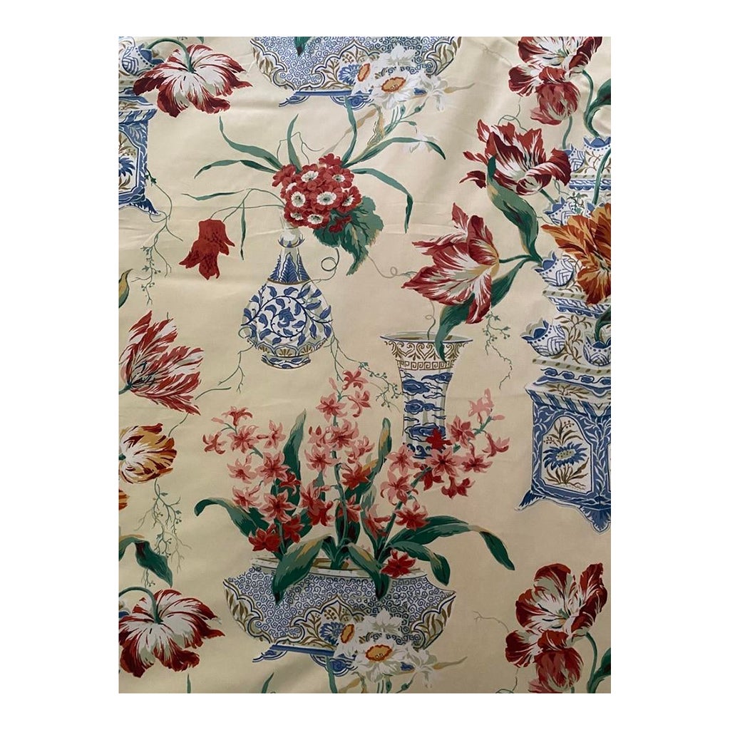 Colefax and Fowler "Kingham" Chintz Print Fabric 16 Yards on 3 Rolls