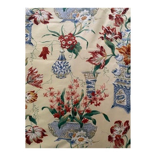 Colefax and Fowler "Kingham" Chintz Print Fabric -16 Yards on 3 Rolls For Sale