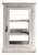 19th Century France White Wood Display Cabinet For Sale