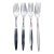 Mid-Century Amefa Stainless Steel Tulip Time Pattern Dinner Forks- Set of 4 For Sale