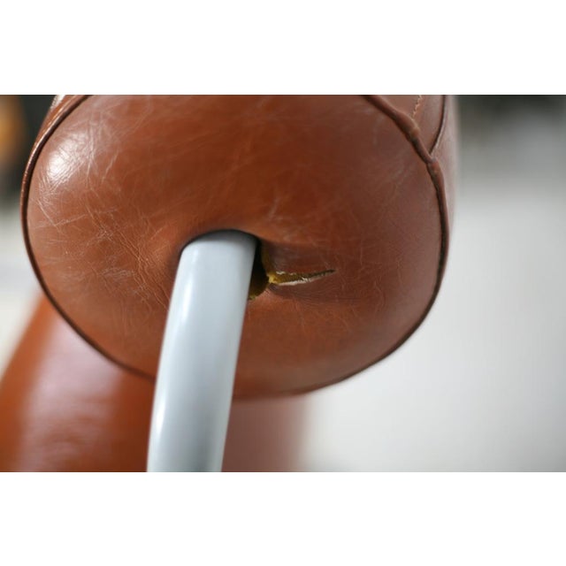 Metal Space Age Armchair in Tubular Metal and Imitation Leather, 1960s For Sale - Image 7 of 16