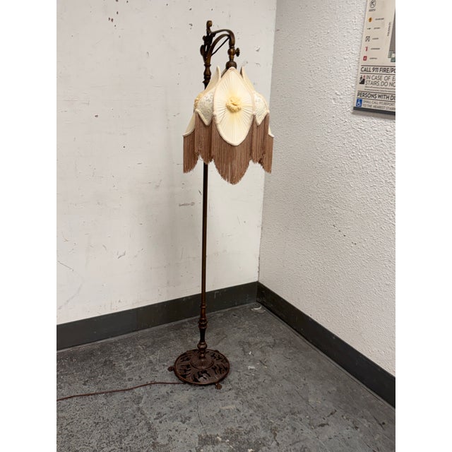 Design Plus Gallery presents a Victorian Floor Lamp of Antique Age. The sculptural lighting piece brings period character...