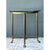 Vintage Brass and Glass Hoof Footed Side Table After LaBarge For Sale - Image 10 of 12