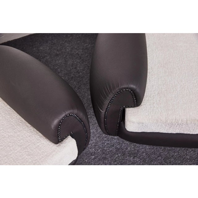 Art Deco Club Chairs with High Gloss Black Bases, 1940s, Set of 2 For Sale - Image 10 of 18