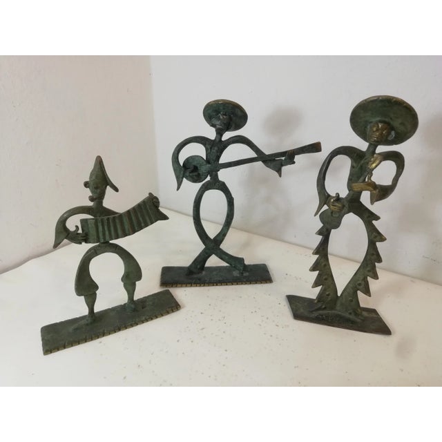 Beautiful group of brass musicians from the 1950s. Most likely made in Liguria, in a quintessential Futurist style. Ideal...