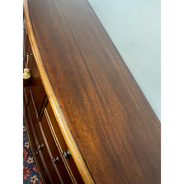 1990s Universal Furniture Lowboy Dresser With Lock For Sale - Image 10 of 11