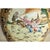 Vintage Blue and Gold Porcelain Urns With Equestrian Hunt Scene (A Pair) For Sale - Image 4 of 9
