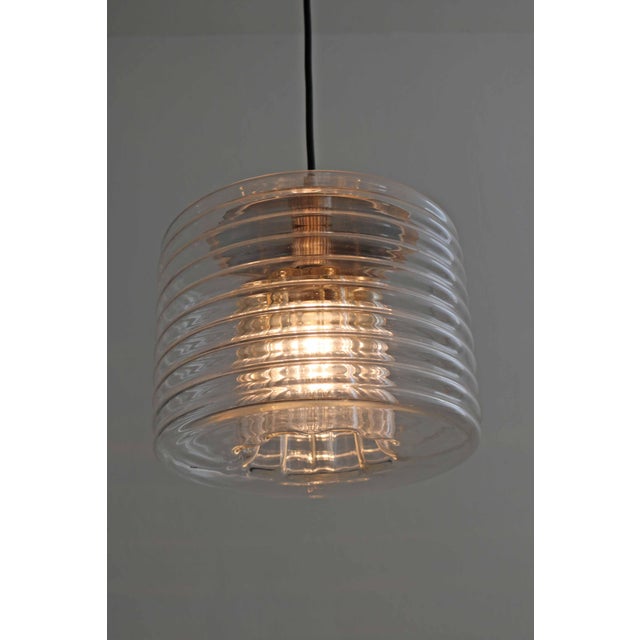 Metal Flower Pendant Lamp by Koch & Lowy for Peill & Putzler, 1970s For Sale - Image 7 of 9
