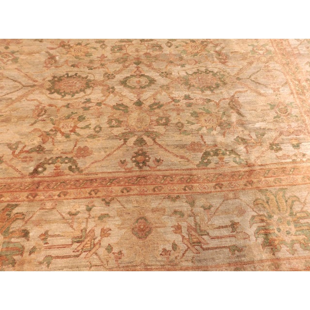 Vintage Hand Knotted Pakistan Royal Chobi Wool Pile Rug. 10'x 13' For Sale - Image 18 of 18
