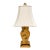 1980s Chinoiserie Bradburn Gallery Hand-Painted Faux Bois Metal Table Lamp With Original Labeled Shade For Sale