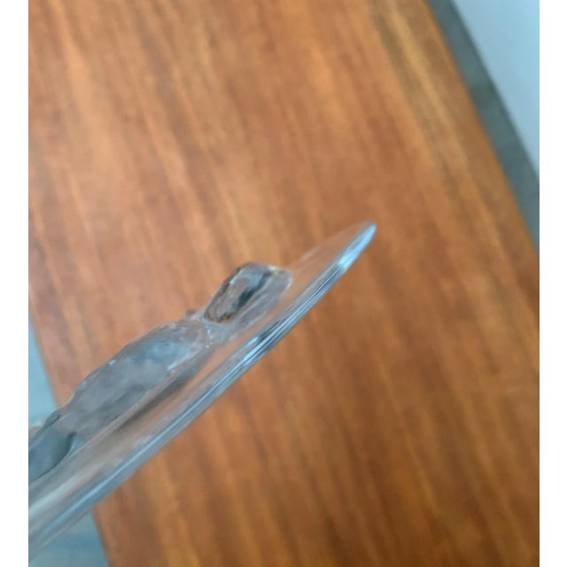 Large Vintage Swedish Glass Plate from Orrefors For Sale - Image 15 of 18