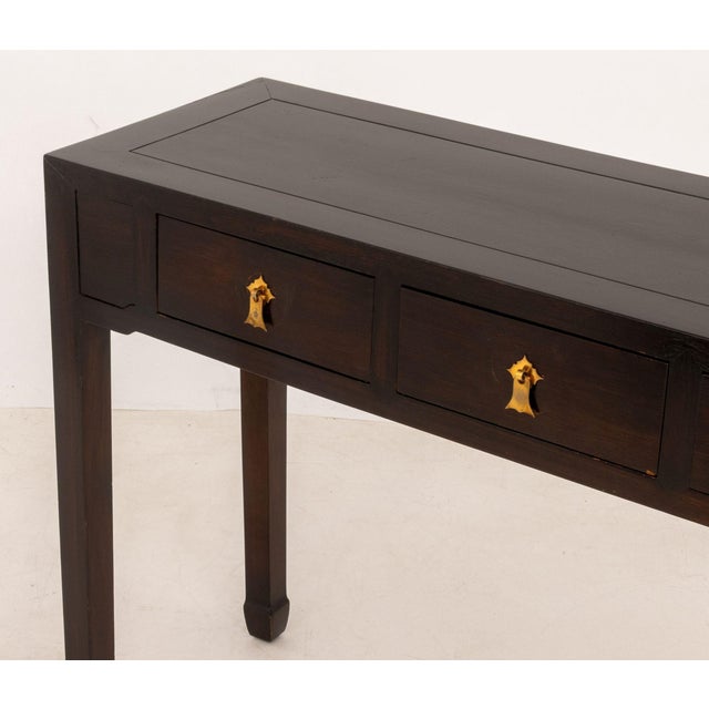 Chinese Hardwood Console Table For Sale - Image 4 of 7