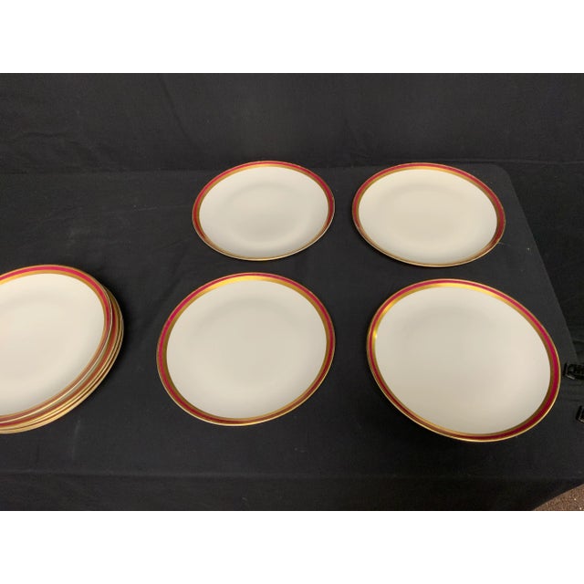 20th Century Porcelain Dinner Plates Set of 12 For Sale - Image 4 of 7