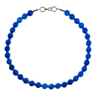 Ajd 21 Inch Apatite Necklace With Gold Plate Clasp For Sale
