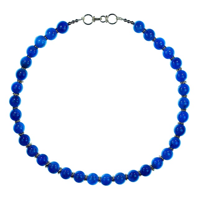 Ajd 21 Inch Apatite Necklace With Gold Plate Clasp For Sale
