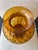 Late 20th Century Vintage Hand Blown Amber Swirl Tortoise Spotted Glass Vase For Sale - Image 5 of 8
