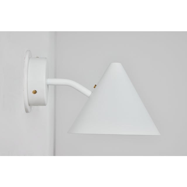 Hans-Agne Jakobsson 'Mini-Tratten' Outdoor Sconce in White For Sale - Image 9 of 11