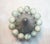 Celadon Burmese Pale Celadon Jade Beaded Stretch Bracelet, 9 Inch For Sale - Image 8 of 8