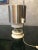 1960s Italian Opaline Glass and Aluminum Table Lamp, 1960s For Sale - Image 5 of 11