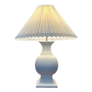 Vintage Crackle Glaze Ceramic Table Lamp, France, 1970s For Sale