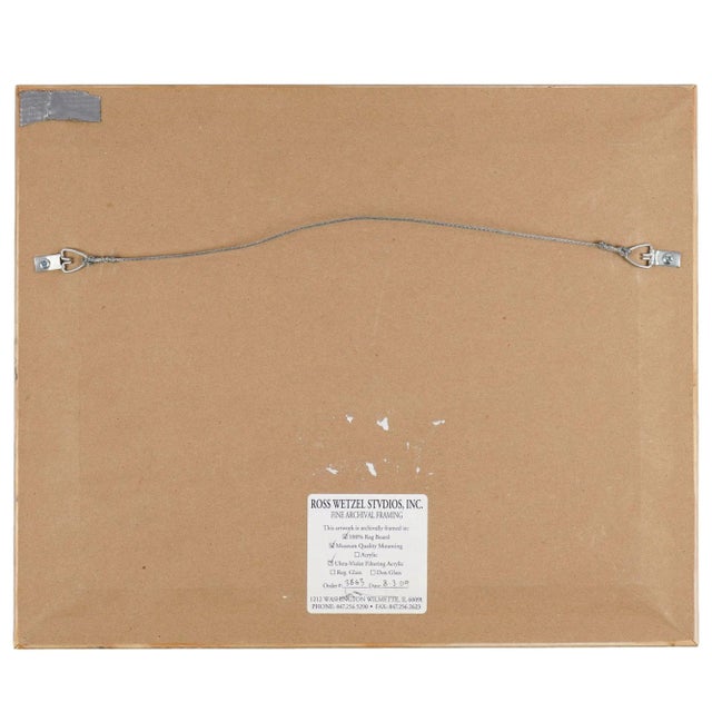 Paper English Watercolor Study on Paper of a Three Masted Schooner by Andrew Bennett, 1900's For Sale - Image 7 of 7