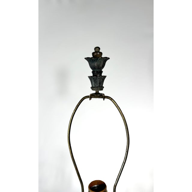 Sculpture Materials Vintage Postmodern Palm Regency Plaster-Style Statement Lamp For Sale - Image 7 of 11