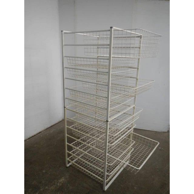 in plasticized metal with 12 drawers measuring 50x50 h8 cm and 1 drawer measuring 50x50 h18 cm Removable