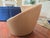 Late 20th Century Set of 4 Vintage Tan Leather Lounge Chairs With Matching Ottomans Attributed to Vladimir Kagan For Sale - Image 5 of 15