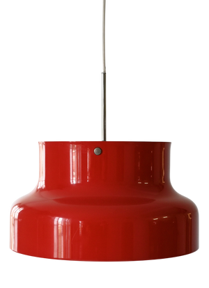Red Bumling Pendant Lamp by Anders Pehrson for Ateljé Lyktan, 1960s