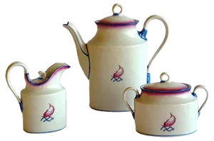 Porcelain Set by Gio Ponti for Richard Ginori, 1930s, Set of 3