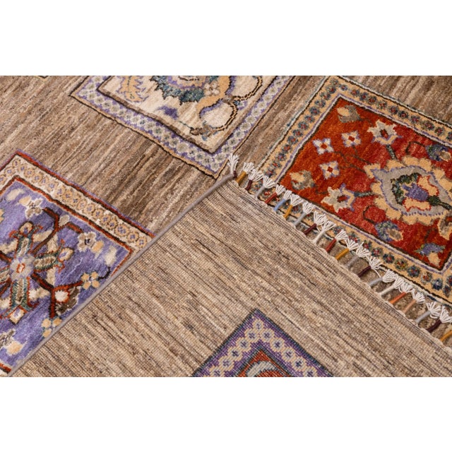 Textile Contemporary Gabbeh Rug 5'8'' X 7'10'' For Sale - Image 7 of 8