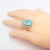 Antique Vintage Estate Palladium Diamond Opal Ring, Size 6.5 For Sale - Image 4 of 11
