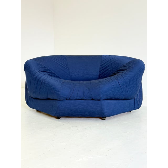 Space Age Armchair Corner in Element Blue by Airborne, 1970s For Sale - Image 6 of 7
