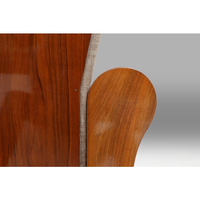 1930s Art Deco Armchairs in Walnut Veneer, France, 1930s, Set of 2 For Sale - Image 5 of 17