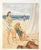 Mid-Century Modern 1946 Set of 2 Mid-Century French Summer Beach Fashion Prints by Pierre Mourgue For Sale - Image 3 of 7