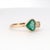 14k Gold Ring With Natural Diamond and Trillion-Cut Emerald, New For Sale - Image 14 of 18